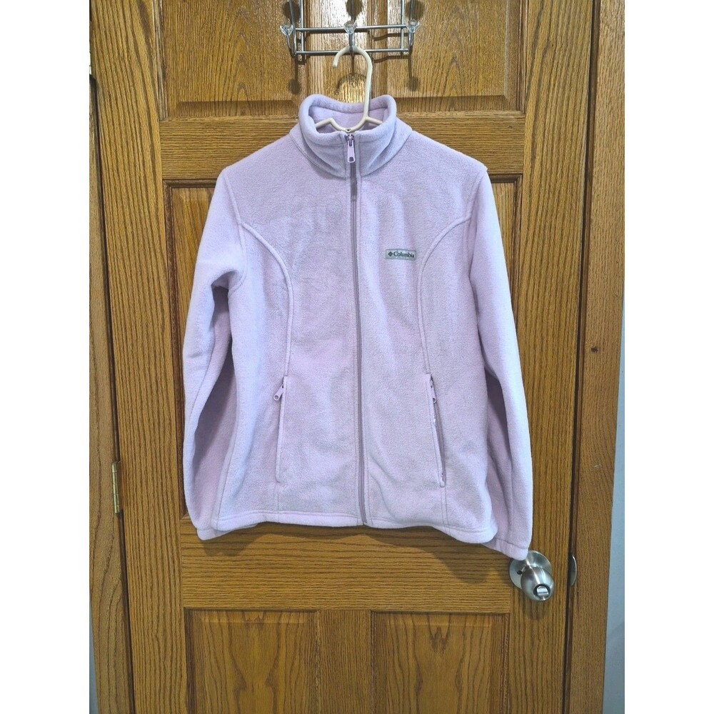 Columbia Benton Springs Womens Lavender Fleece Full Zip Jacket Med NEW